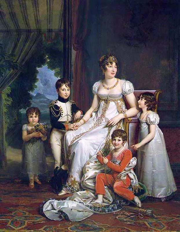 Caroline Bonaparte Queen of Naples and Her Children